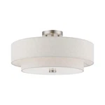 Livex Lighting Meridian 4 Semi-flush Brushed Nickel (51085-91). Fixed Price $191.19.