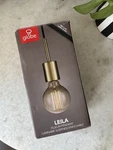 Globe Electric 65980 Leila Plug-in Pendant Brass Socket Black Woven Fabric Cord. Fixed Price $15.00.