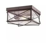 Millennium Lighting 2616 Bronze 14"W Outdoor Flush Mount Square Ceiling Fixture. Fixed Price $60.00.