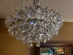 Crystal Chandler Vienna Full Spectrum Essa 12"W Chrome - Mini Pendant. Fixed Price $360.13.