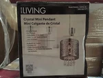 Decor Living Crystal Mini Pendant. Fixed Price $49.98.