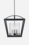Golden Lighting Mercer 12 In. 3-LIGHT Matte Black Semi-flush Mount New Modern. Fixed Price $66.00.