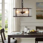Edislive Chloe 3-LIGHT 11.8 In. Water Glass Black Chandelier For Dinning Room. Fixed Price $49.95.