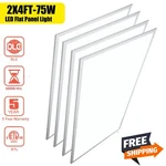 2X4 Led Flat Panel LIGHT,4 PACK,75WATT,0-10V DIMMABLE,7800 LUMENS,5000K Daylight. Fixed Price $183.98.