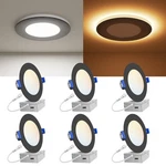 6 Pack 4 Inch 5CCT Led Recessed Ceiling Panel Light Dimmable With Night. Fixed Price $49.99.