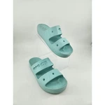 Crocs Classic V2 Sandals Women Size Light Blue Platform Double Strap 208188. Fixed Price $24.99.