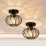 Frideko Home 2-PACK Semi Flush Mount Ceiling Light Small Crystal Chandelier.... Fixed Price $57.81.