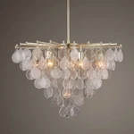 Goccia Seeded Glass Pendant Chandelier Light Uttermost 21583. Fixed Price $2265.60.