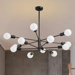 Ruiyey Modern Sputnik 12 Light Black Chandelier E26 Adjustable. Fixed Price $179.99.