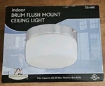 Patriot Lighting Flush Mount Led Dimmable Indoor 351-1490 Satin Nickel Finish. Fixed Price $27.99.