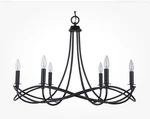 Capital 431661MB Sonnet Chandelier, 6-LIGHT 360 Total Watts, Matte Black New. Fixed Price $574.44.