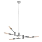 Globe Electric Navah Sputnik 6-LIGHT Chandelier Chrome Finish 65890. Fixed Price $114.38.