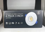 Sublimation 4 Packs 3 In Gimbal Recessed Light With Junction Box 10W Sealed. Fixed Price $42.46.