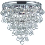 Crystorama 135-CH Calypso Light 10.5 Inch Polished Chrome Flush Ceiling. Fixed Price $438.00.