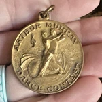 Arthur Murray Dance Contest Plated Dieg Medals Charm Pendant. Fixed Price $46.00.