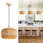Boho Pendant Lights Kitchen Island, 11.8" Bohemian Rattan Hand-woven Fi.... Fixed Price $93.58.