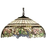 Meyda Lighting 18'W Handel Grapevine Pendant, Purple Pr Pink Pbnawr - 32176. Fixed Price $1039.70.