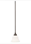 Kichler Langford 1-LIGHT Mini Pendant 3482OZ Old Bronze, Etched White Glass New. Fixed Price $85.89.