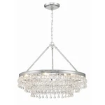 Crystorama Calypso 6 Light Chandelier, Polished Chrome 237-CH. Fixed Price $998.00.