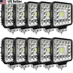 Led Tractor Work Lights, Off Road 240W 20000LM Pod Inch, 10 Cube. Fixed Price $98.16.