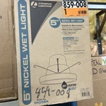 Lithonia 5H20BN 5" Brushed Nickel Wet Light Recessed Finishing Trim W/ Bulb 6PCS. Fixed Price $59.99.
