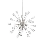 Home Decorators Collection Kimberly 9-LIGHT Brushed Nickel Sputnik Chandelier. Fixed Price $169.99.