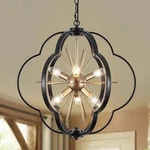 19.7'' Rustic Farmhouse Chandelier For Dining Room 6-LIGHTS Black Gold Ch.... Fixed Price $42.00.