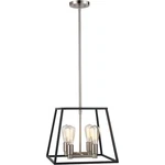 Trans Globe Lighting 10464-BK/BN Adams Pendant Black And Brushed Nickel. Fixed Price $188.10.