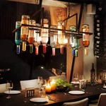 Bar Kitchen Hanging Wine Bottle Chandelier Retro 24 Pendant Lamp Ceiling Light. Fixed Price $87.89.
