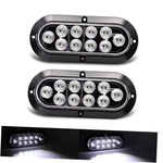 6" Oval Led Trailer Tail Light Surface Mount 10 Waterproof Reverse White. Fixed Price $25.58.