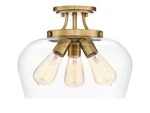 Savoy House 6-4035-3 Brass Octave 3-LIGHT 13"W Semi-flush Ceiling Fixture. Fixed Price $236.30.