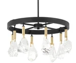 Minka Metropolitan Rare Elements 8-LIGHT 20" Rock Crystal Chandelier. Fixed Price $625.00.