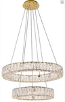Elegant Lighting 3503G18G Monroe Led Inch Gold Pendant Ceiling. Fixed Price $500.00.