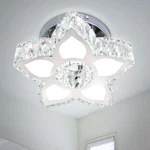Frixchur Crystal Ceiling Light Modern Mini Chandelier Flower Led Flush Mount. Fixed Price $42.86.