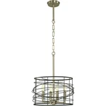 Framburg 5614BN/MBLACK Boca Mini Chandelier Brushed Nickel Matte. Fixed Price $767.18.