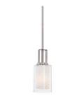Minka Lavery Parsons Studio Light 4"W Vantage Pendant, 4101-84 Nickel. Fixed Price $85.64.