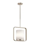 Kichler Polished Nickel Brushed Pendant Light 43785PN. Fixed Price $195.00.