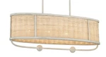 Eurofase Lighting 38160-028 Comparelli 4 32"W Linear Chandelier -off White. Fixed Price $501.99.