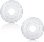 Cunno 2 Pieces Pu Ceiling Medallion Decorative Fan Round Home. Fixed Price $37.40.