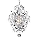 Edvivi Amorette Mini Chrome Crystal Chandeliers, 1 Light Modern. Fixed Price $64.99.