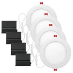 Globe Electric 91126 6" Ultra Slim Led Integrated Recessed 4 Pack, White. Fixed Price $80.77.