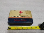 Vintage Johnson & First Aid Car Travel Kit Tin Box-automotive Accessory. Fixed Price $17.50.