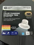 Commercial Electric 4 In. Title 20 Adjustable Cct Integrated Led Recessed Light. Fixed Price $13.99.
