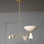 Modern Orbs Shades Sputnik Elegant Brass Lamp Pendent Ceiling Light Chandelier. Fixed Price $762.45.