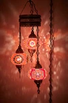 Plug 3 Globe Turkish Mosaic Swag Ceiling Hanging Lamp Chandelier Light. Fixed Price $119.80.