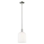 Innovations Bridal Veil 1LT 8" Stem Mini Pendant, Pn/white 716-1S-PN-G559-8GWH. Fixed Price $237.60.