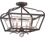 Minka Lavery Astrapia, 4-LIGHT Semi Flush Ceiling, 240 Total Watts Rubbed Sienna. Fixed Price $247.97.