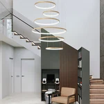 Modern Luxury 6 Rings Circles Led Crystal Pendant Lamp Galaxy Ceiling Light Loft. Fixed Price $169.02.