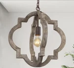 Lnc 1-LIGHT Farmhouse Rustic Bronze Island Chandelier Globe Cage Lantern Pendant. Fixed Price $64.99.
