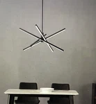 Rrtyo Black Calvin 24-WATT 4-LIGHT Integrated Led Bar Chandelier Metal Shade. Fixed Price $99.75.